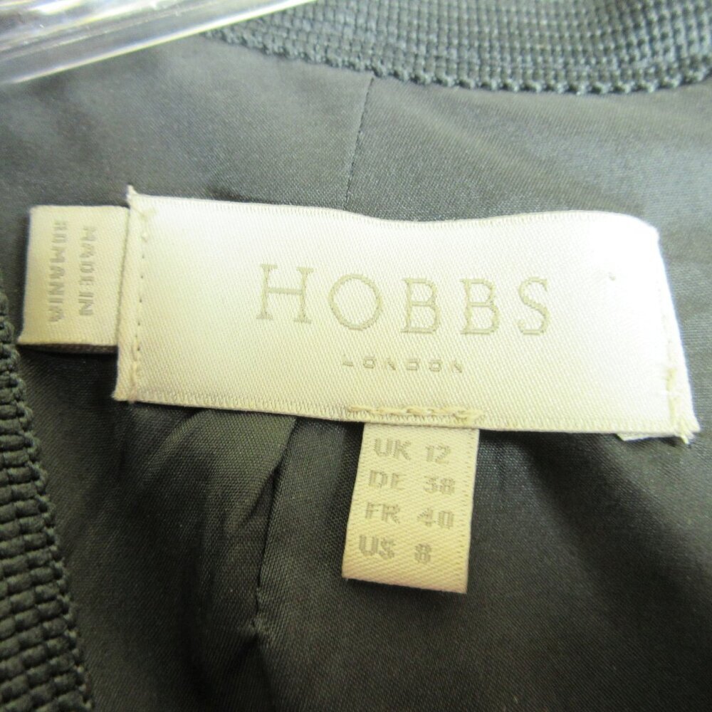 Hobbs of London Florrie Tweed Sheath Business Dress Size 8 Red 1/2 Sleeve - Picture 6 of 14